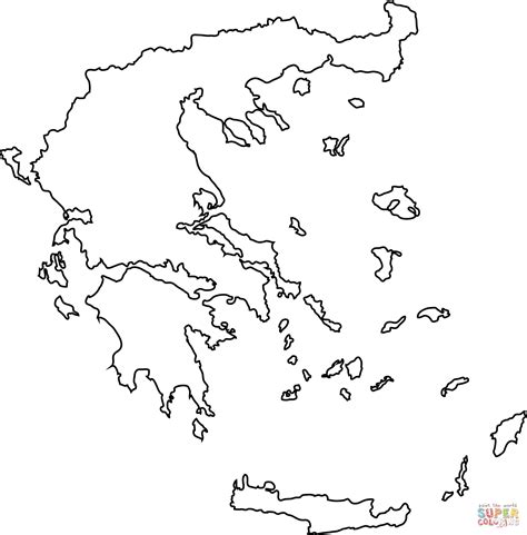 Greece map outline coloring page | Free Printable Coloring Pages ...