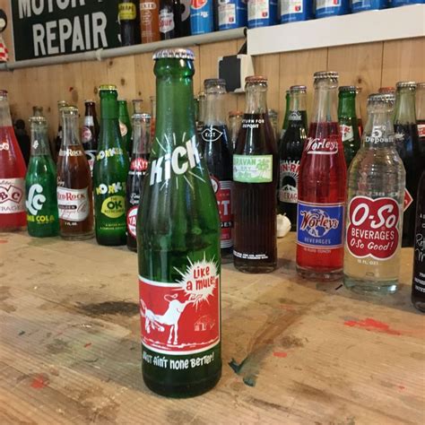 Vintage Kick Soda Bottle Full Root Beer Bottle Pop Bottles Soda Bottles