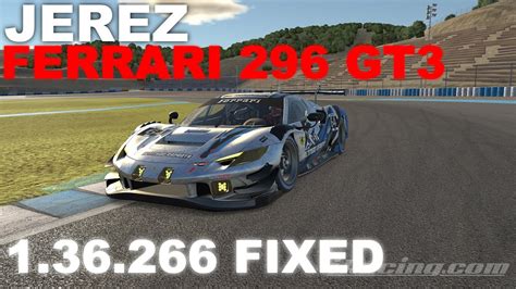 IRacing Ferrari 296 GT3 Jerez FIXED Track Guide Hotlap YouTube