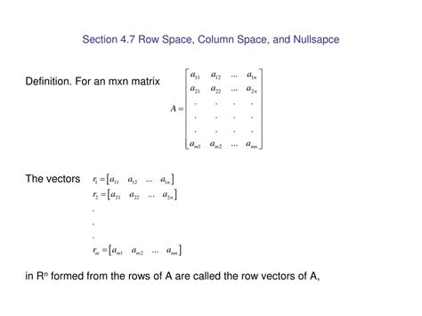 PPT - Chapter 4 Chapter Content Real Vector Spaces Subspaces Linear Independence Basis Dimension ...