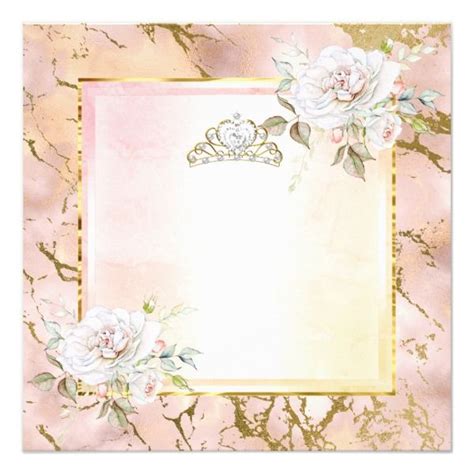 Create Your Own Invitation Zazzle Invitations Pink Gold Birthday