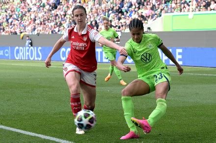 Wolfsburg Stina Blackstenius Arsenal Wfc Celebrates Editorial Stock