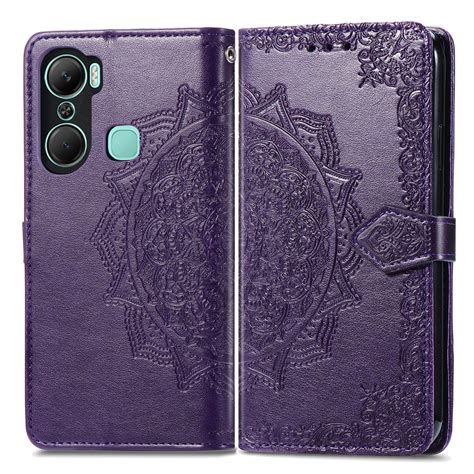 For Infinix Hot Pro Mandala Flower Embossed Leather Phone Case