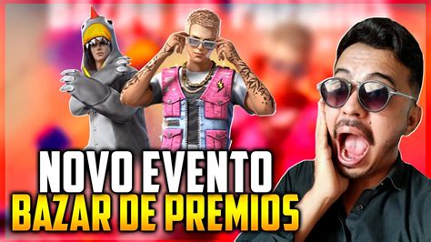 Free Fire Ao Vivo Novo Evento Bazar De Pr Mios Dono Da Garena