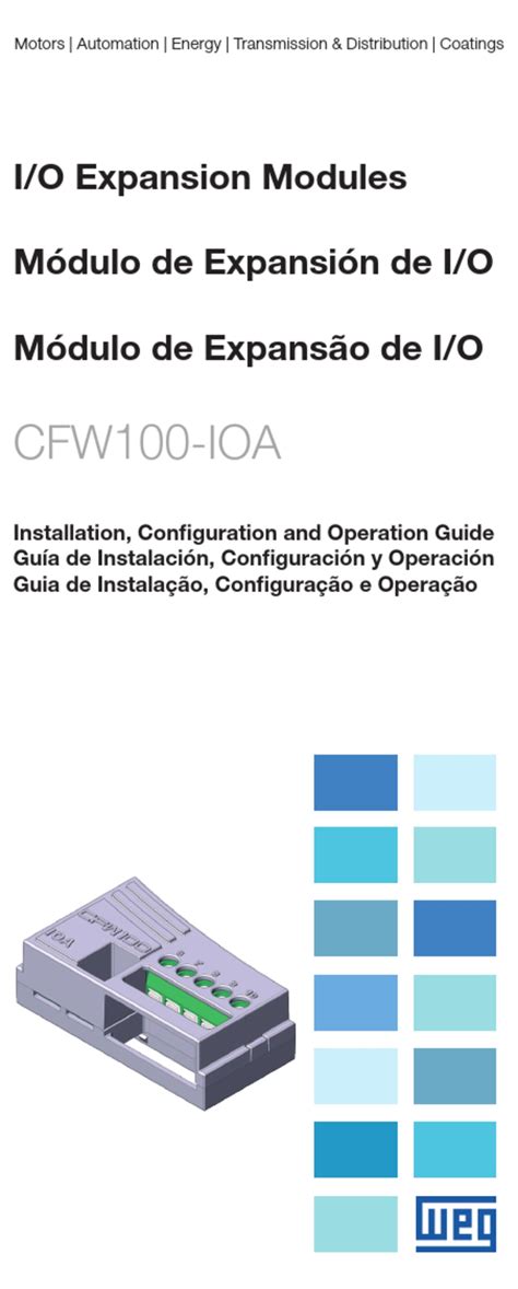 WEG CFW100 IOA INSTALLATION CONFIGURATION AND OPERATIONS MANUAL Pdf