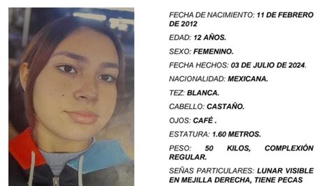 Activan Alerta Amber Por Renata Estefanía Barraza Rábago De 12 Años Y Desaparecida En Ensenada