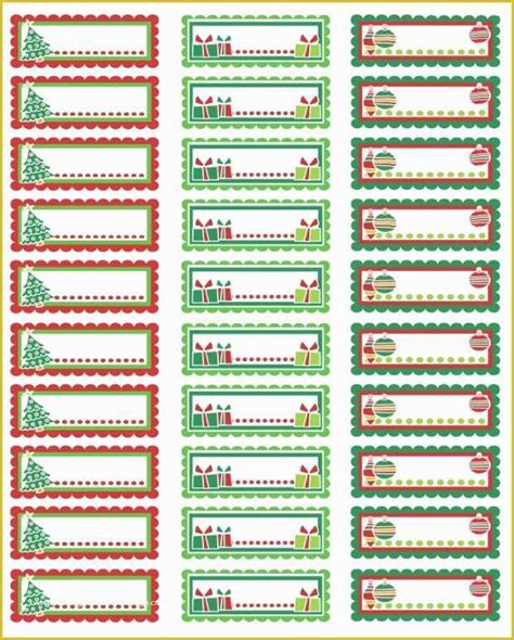 Holiday Labels Template Free Of Free Christmas Address Labels Templates ...