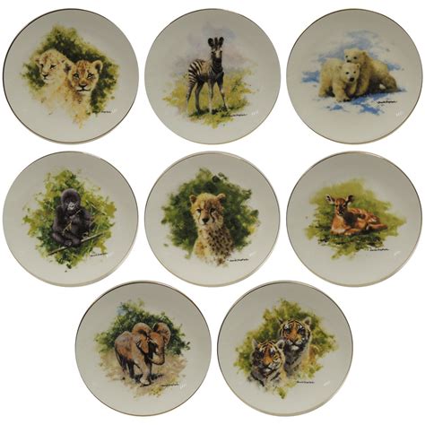 David Shepherd Collection Plates Set Of 8