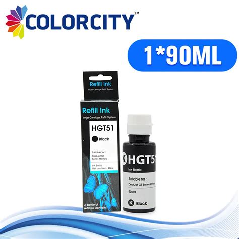 Pcs Ml Black Refill Ink Gt Hgt Special Dye Ink For Hp Deskjet Gt