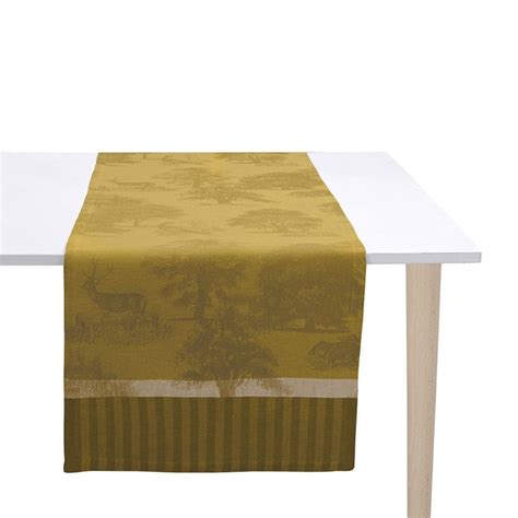 Chemin De Table En Lin Souveraine Le Jacquard Fran Ais Maison El