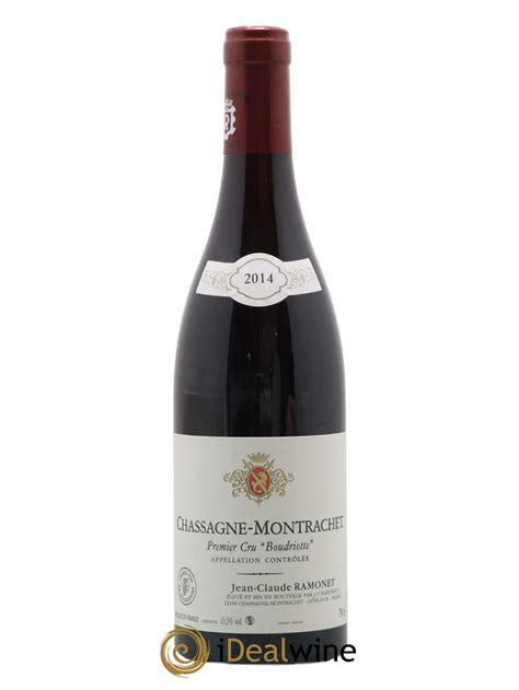 Acheter Chassagne Montrachet 1er Cru Boudriotte Jean Claude Ramonet