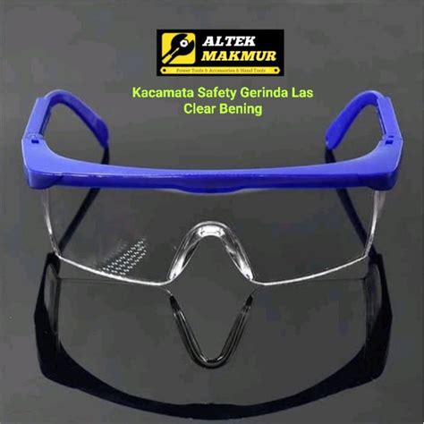 Jual Kacamata Kaca Mata Safety Goggle Las Gurinda Gerinda Clear Bening