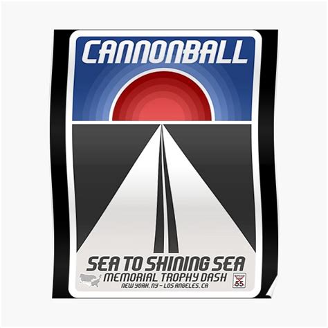 "THE CANNONBALL RUN" Poster for Sale by DALIDEWEY | Redbubble