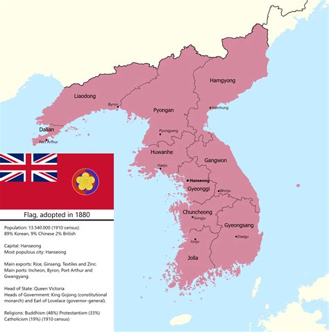 The Dominion Of Korea 1910 R Imaginarymaps