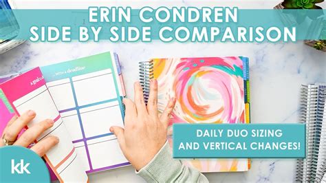 Erin Condren New Planner Launch Comparisons Vertical Inspire