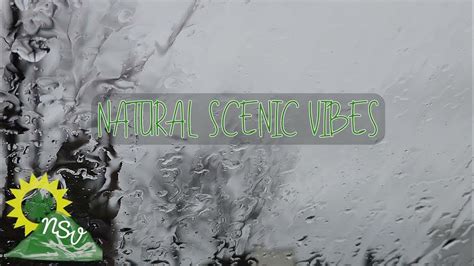 Light Raindrops Falling On Window Thunderstorm Rain Patter Sounds For