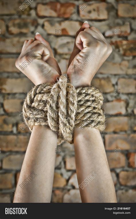 Hands Tied Rope Image And Photo Bigstock