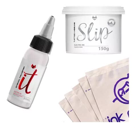 Kit Tatuagem Tattoo Vaselina Transfer Papel Hectogr Fico