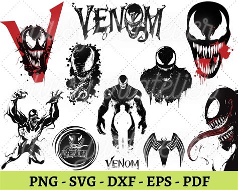 Venom Svg Superhero Svg Venom Silhouette Venom Clipart Etsy Porn Sex