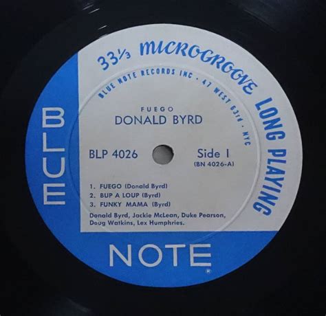 Letaous Blue Note Blp Fuego Donald Byrd Rd Dg