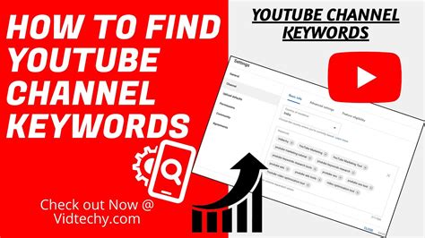 How To Find Youtube Channel Keywords Youtube