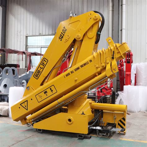 Bob Lift 10ton Hydraulic Folding Arm 4 Wheel Lorry Mounted Crane For