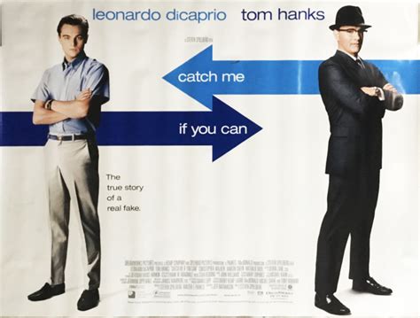 Catch Me If You Can Uk Quad Movie Poster Bhpcollectibles