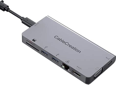 Amazon Cablecreation Usb C Hub With Detachable Usb C Cable In