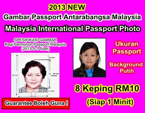 Ukuran Passport Size Photo Malaysia