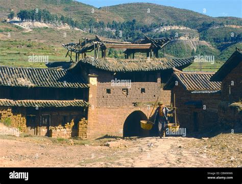 Rural Village Yunnan China Stock Photo Alamy