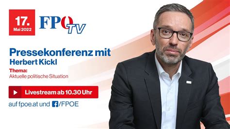 FPÖ Pressekonferenz mit Herbert Kickl Misstrauensantrag gegen Chaos