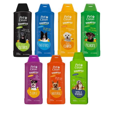 Shampoo E Condicionador Para Cachorro Pet Clean Tipos Ml Submarino