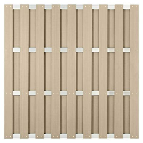 Sichtschutzelement Ibiza Alu X Cm Gerade Sand Aluminium