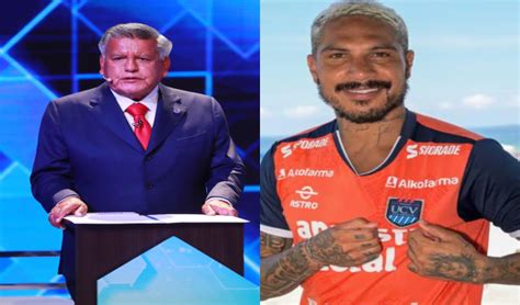 César Acuña sobre Paolo Guerrero Espero que no este tomando como