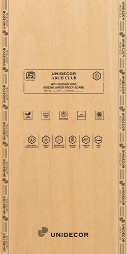 Unidecor Arch Club Board Mm For Furniture X At Rs Sq Ft In