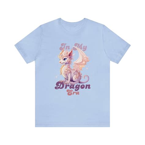 In My Dragon Era Cute Pink And Purple Dragon Kawaii Tshirt Etsy