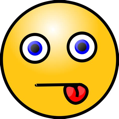 Clipart - Emoticons: Tongue in cheek