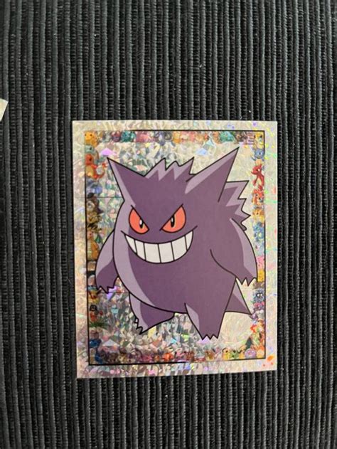 Pokemon Gengar Holo Prism Merlin Topps Sticker Neuwertig Kaufen Auf