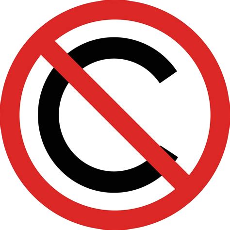 No Copyright Icon Creative Commons Public Domain Icon 26160490