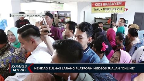 Menteri Perdagangan Zulhas Larang Platform Medsos Jualan Online Video