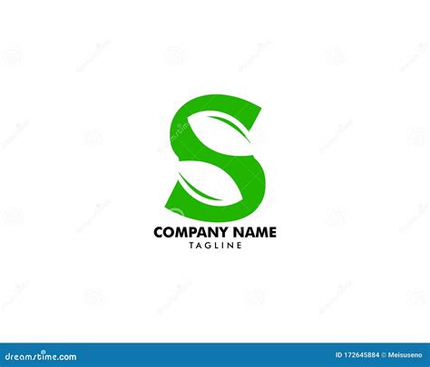 Initial Letter S With Leaf Logo Stock Vector Illustration Of Brand