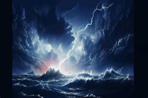 Thunderstorm Ocean Wallpaper