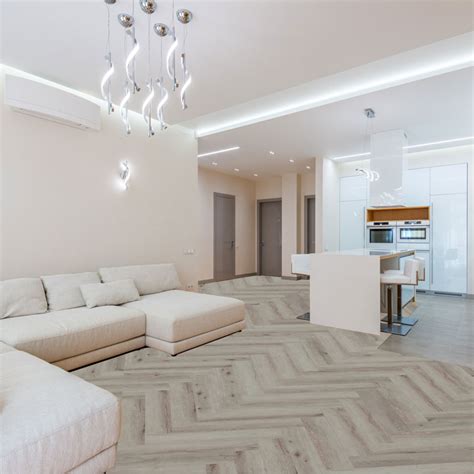 Buy Milk Oak Spc Herringbone Planks Dmax Floors Dubai