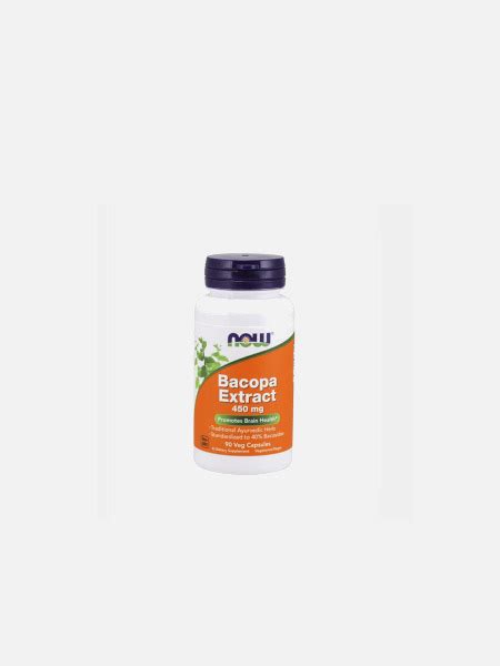 Bacopa Extract 450mg 90 cápsulas Now