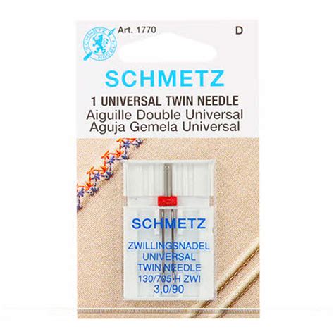 Schmetz Universal Twin Machine Needle Size 3 0 90 1 Count Shabby Fabrics