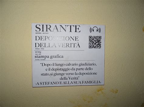 Lo street artist Sirante realizza Deposizione della verità dedicata a