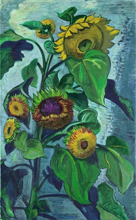 Intercepted By Gravitation Sunflower Art Flower Painting