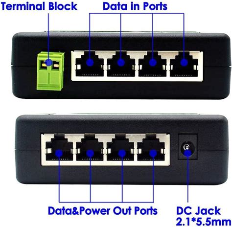 Icreatin Ports Poe Injector Midspan V W Poe Switch Power Over