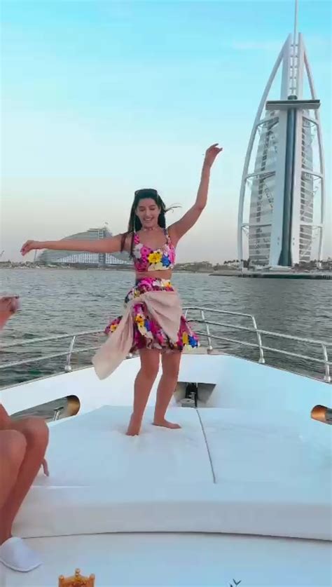 Nora Fatehi Celebrates Her Birthday On A Yacht Nora Fatehi Celebrated