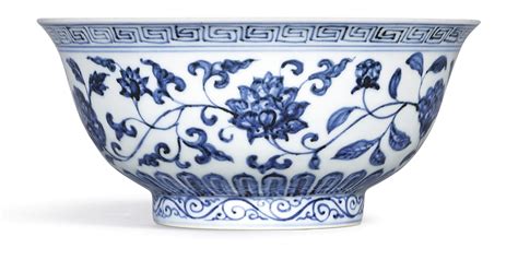 Exquisite Blue And White Floral Bowl From Xuande Period